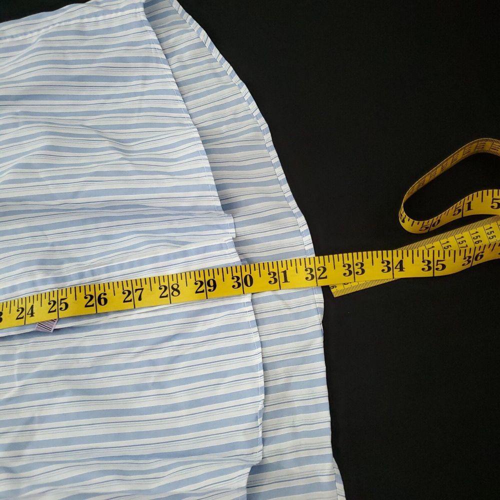 Van Laack Royal Button Down Shirt Mens Medium Blue Casual Dress Short Sleeve M - Picture 4 of 13